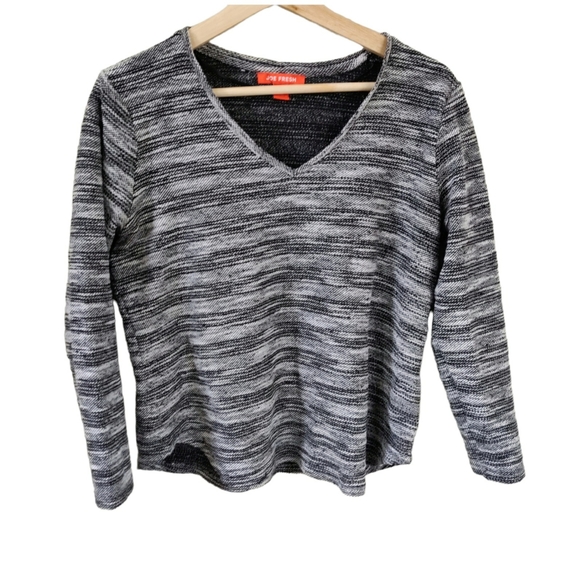 Joe Fresh Woven Long-Sleeve Sweater Top Medium - Picture 1 of 9